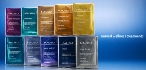'Malibu Wellnes Products' - ALL Treatment Packs + plastic Cap - Killerstrands Hair Clinic - 9